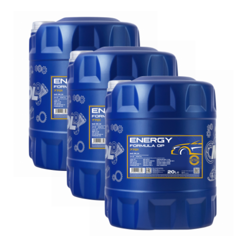 60 Liter (3x20) MANNOL Energy Formula OP 7701 5W-30 API SN Plus Motoröl
