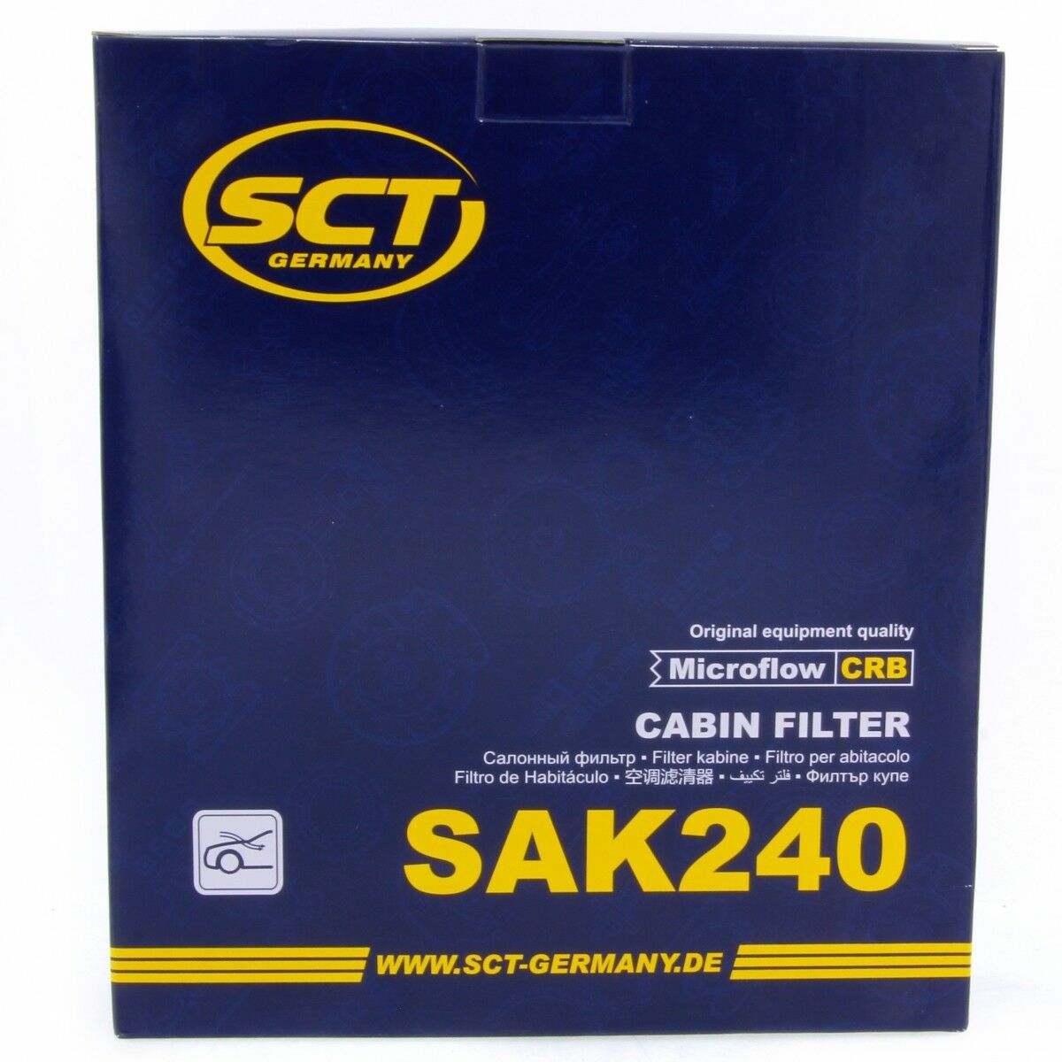 SCT Innenraumfilter Fahrzeugfilter mit Aktivkohle SAK240 passend für Mitsubishi Smart