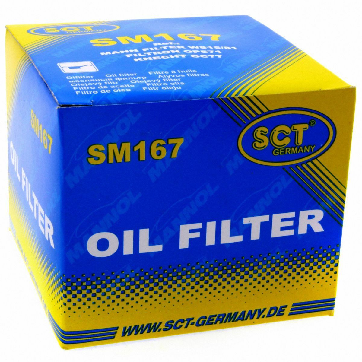 SCT Ölfilter SM167 Filter Motorfilter Servicefilter Anschraubfilter Honda