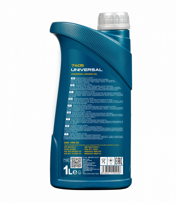3 Liter (3x1) MANNOL Universal 15W-40 API SN CH-4 Motoröl 15W40 4036021100258