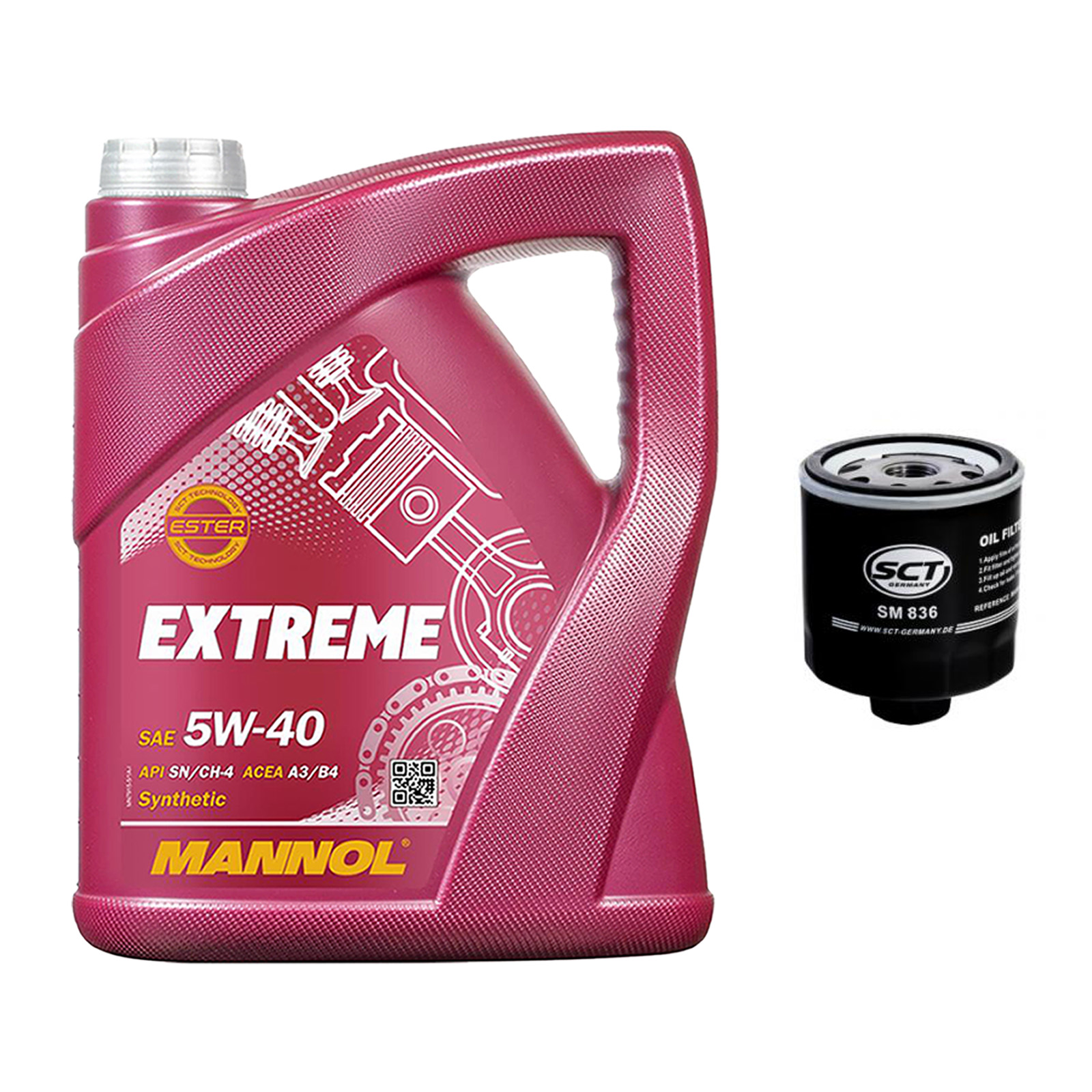 Inspektionskit Serviceset MANNOL Extreme 5W-40 für Vw Sharan 1.4 Tsi