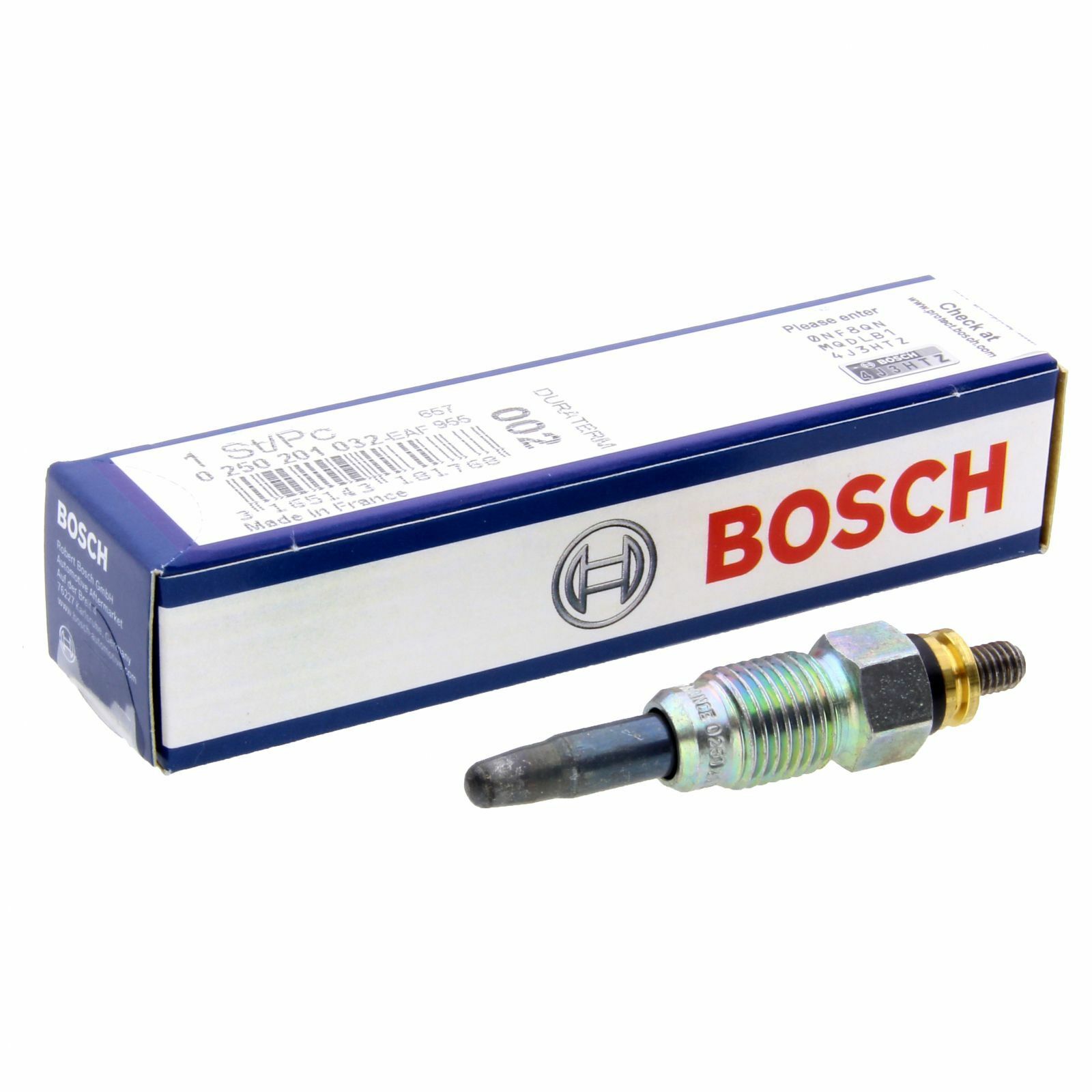 1x Bosch 0250201032 Glühkerze passend für Audi Multicar Seat Skoda Volvo VW