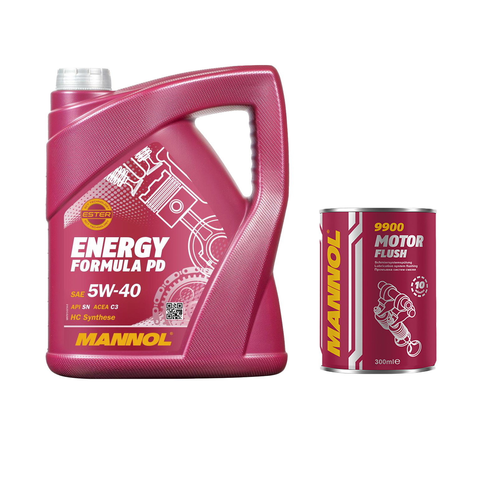 1x5 Liter MANNOL Energy Formula PD 5W-40 API SN Motoröl 5W40 x Motor Flush