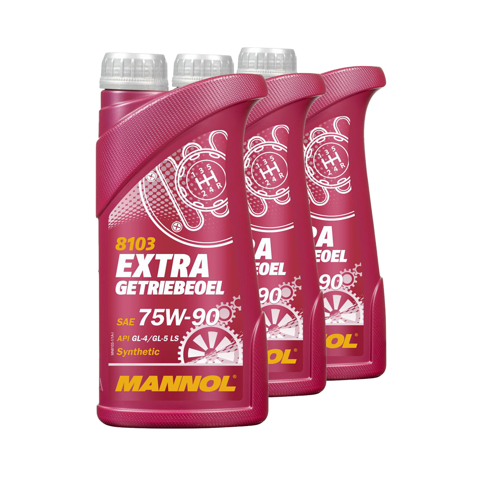 3 Liter (3x1) MANNOL Extra Getriebeöl 75W-90 API GL-4/GL-5 LS MN8103 