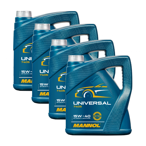 16 Liter (4x4) MANNOL Universal 15W-40 API SN CH-4 Motoröl für Diesel Benzin Motoren
