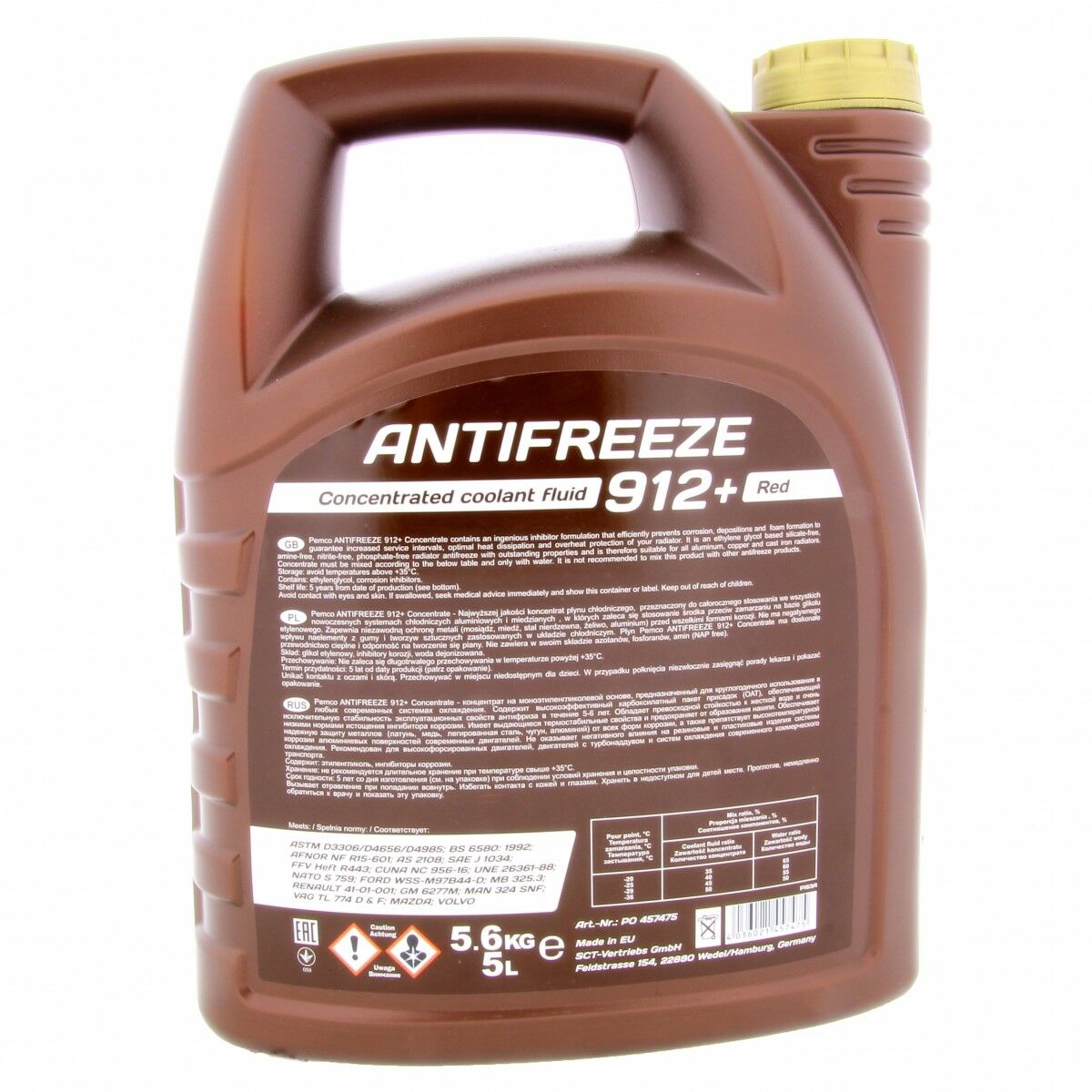 20 Liter PEMCO ANTIFREEZE 912+ Kühlerfrostschutz ... - Konga