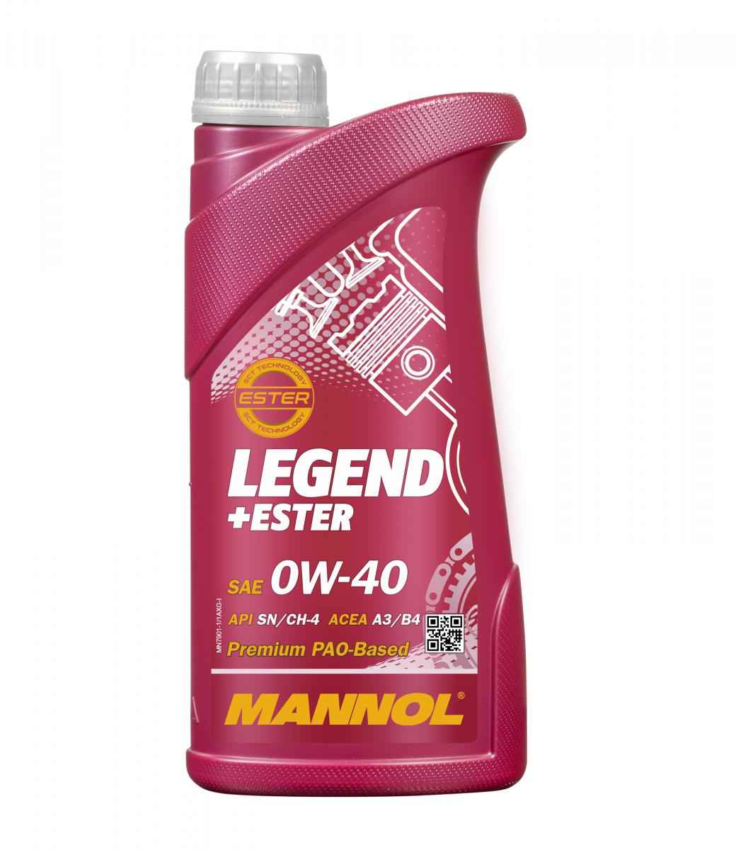 10 Liter (10x1) MANNOL Legend Ester 0W-40 7901 SN/CH-4 ACEA A3/B4 Motoröl