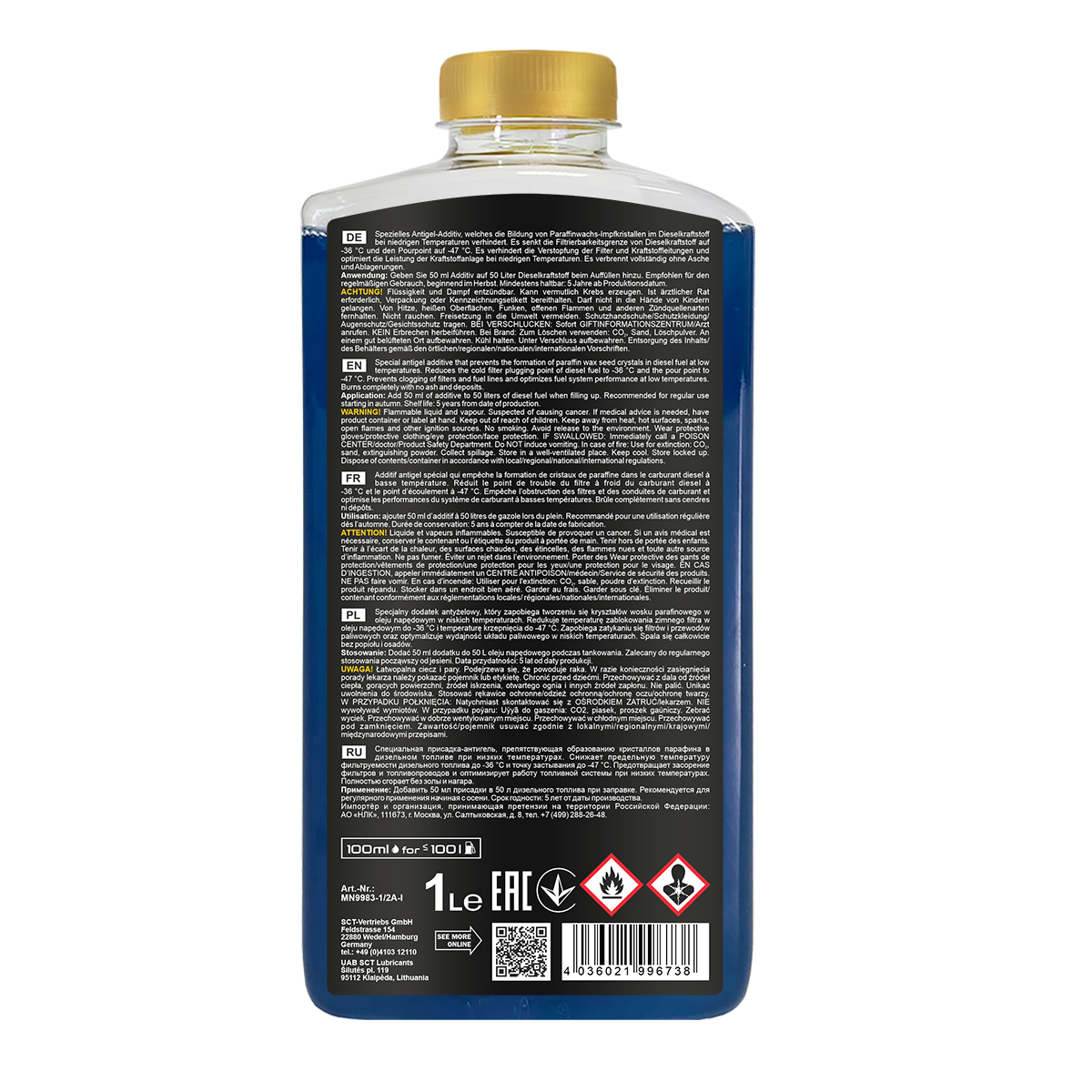 1 Liter MANNOL Winter Diesel 9983 Kraftstoff Additiv Anti-Gel-Additiv 1 Liter MANNOL Winter Diesel 9983 Kraftstoff Additiv Anti-Gel-Additiv