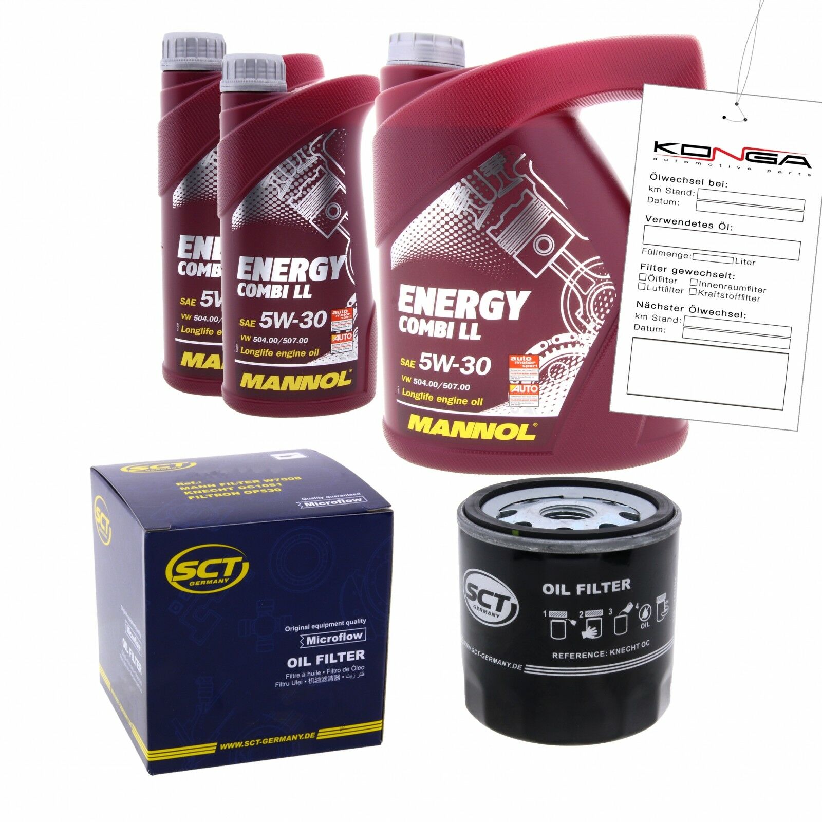 Inspektionskit MANNOL Combi LL 5W-30 passend für VW Lt 28-35 I Bus 2.4 Td Kasten 40-55