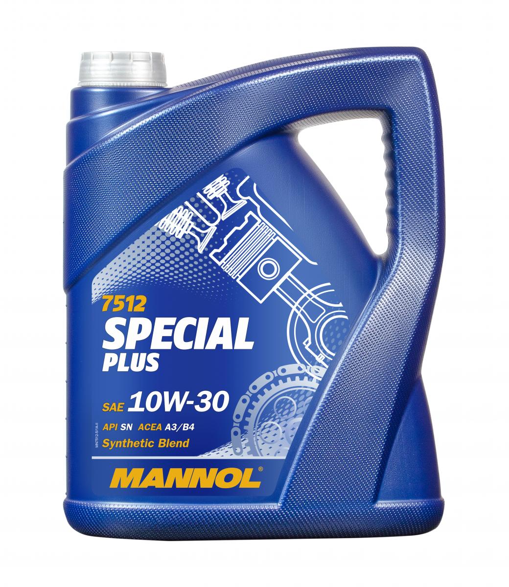 5 Liter MANNOL 7512 Special Plus Motoröl Benzin SAE 10W-30 API SN