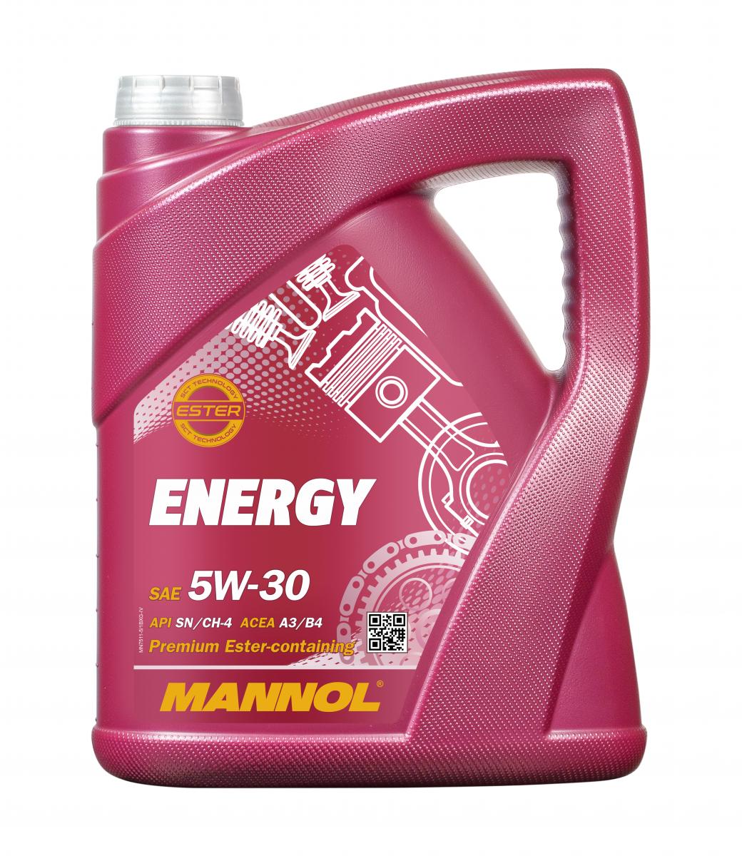 10 Liter (2x5) MANNOL Energy 5W-30 7511 API SN/CH-4 MB 229.3 VW 502.00 Motoröl