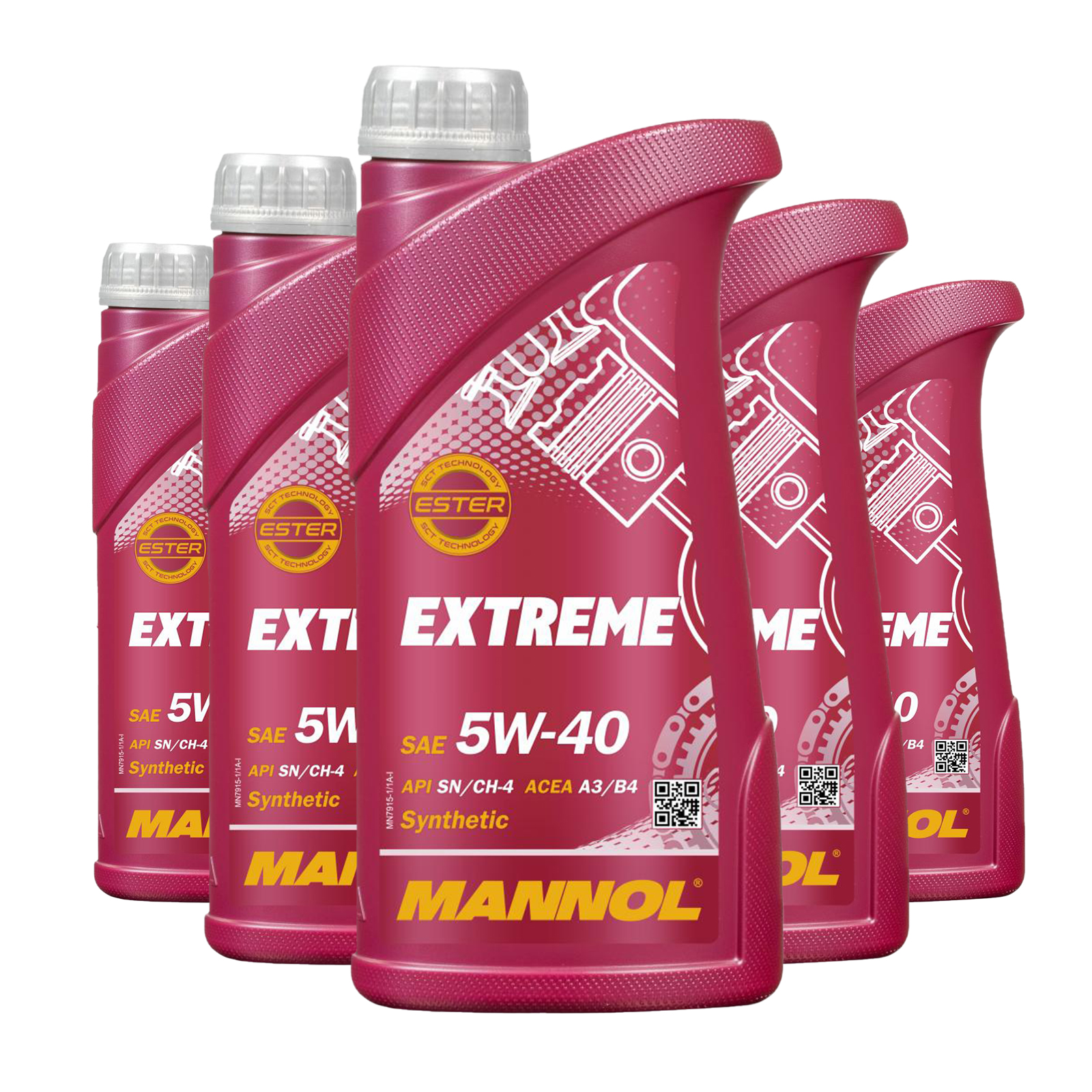 5 Liter (5x1) MANNOL Extreme 5W-40 API SN CH-4 Motoröl 5W40 4036021102542