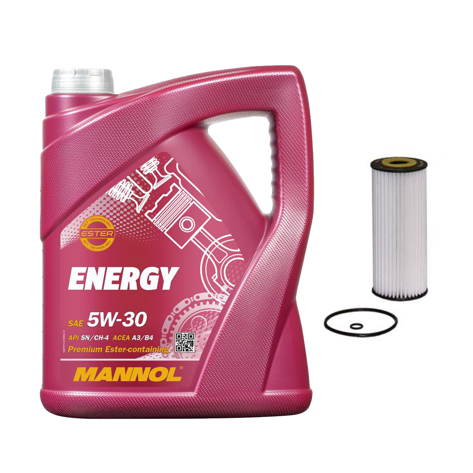 Inspektionskit MANNOL Energy 5W-30 passend für Skoda Octavia 1.9 TDI SDI Combi 4x4