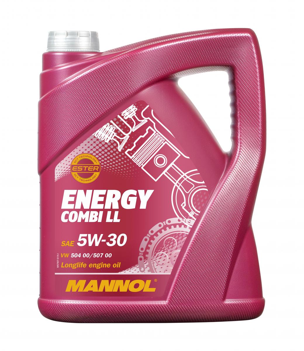 5 Liter MANNOL 5W30 Motoröl MB 229.51 VW BMW LL-04 C30 Energy Combi LL