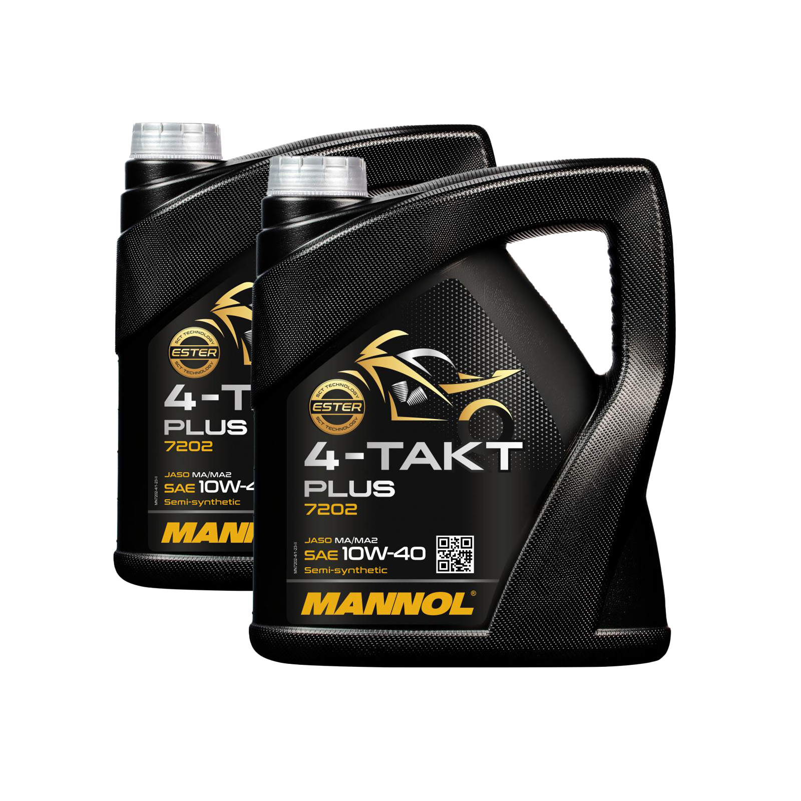 8 Liter (2x4) MANNOL 4-Takt Plus 10W-40 7202 API SL Motorradöl