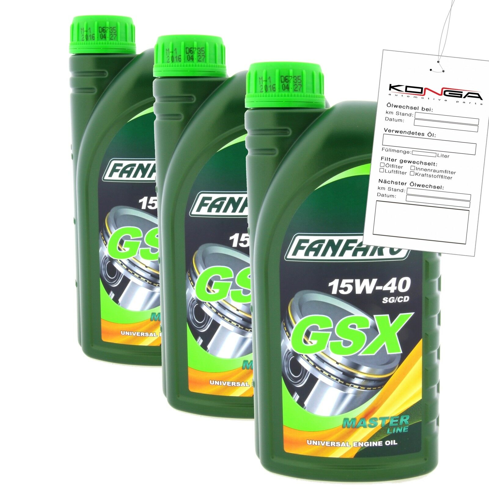 3 Liter FANFARO GSX 15W-40 API SN CH-4 Motoröl Universal Engine Oil