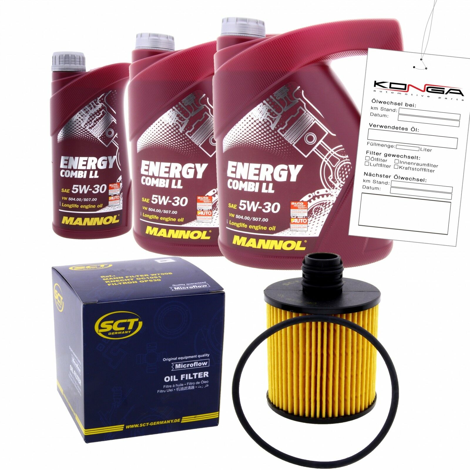 Inspektionskit MANNOL Combi LL 5W-30 für Mercedes-benz Sprinter 3-t 213 Cdi