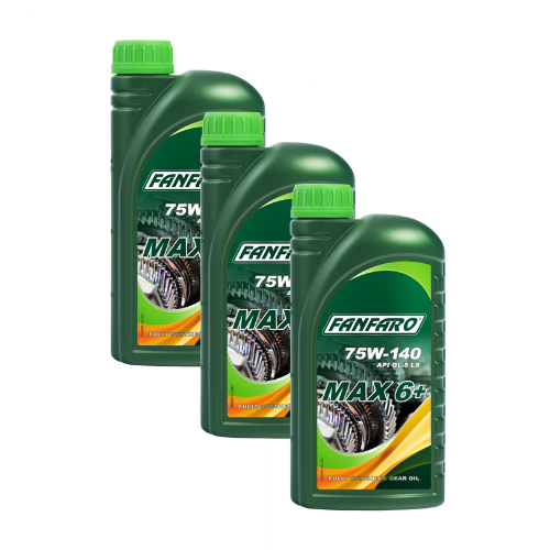 3 Liter FANFARO MAX 6+ 75W-140 GL-5 API GL5 LS Getriebeöl MIL-L-2105 D