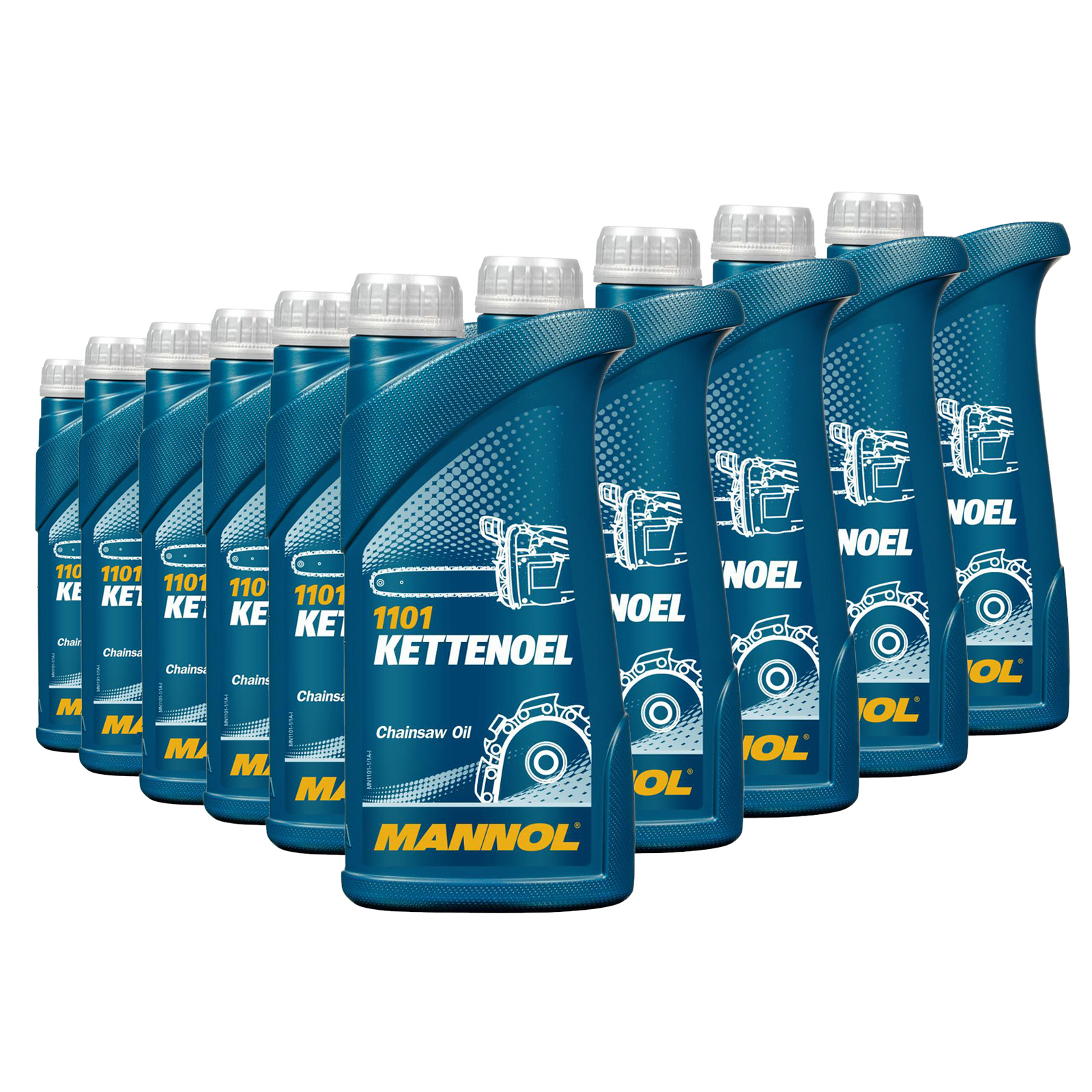 10 Liter (10x1) MANNOL 1101 Kettenöl mineralisches Kettenhaftöl Sägekettenöl