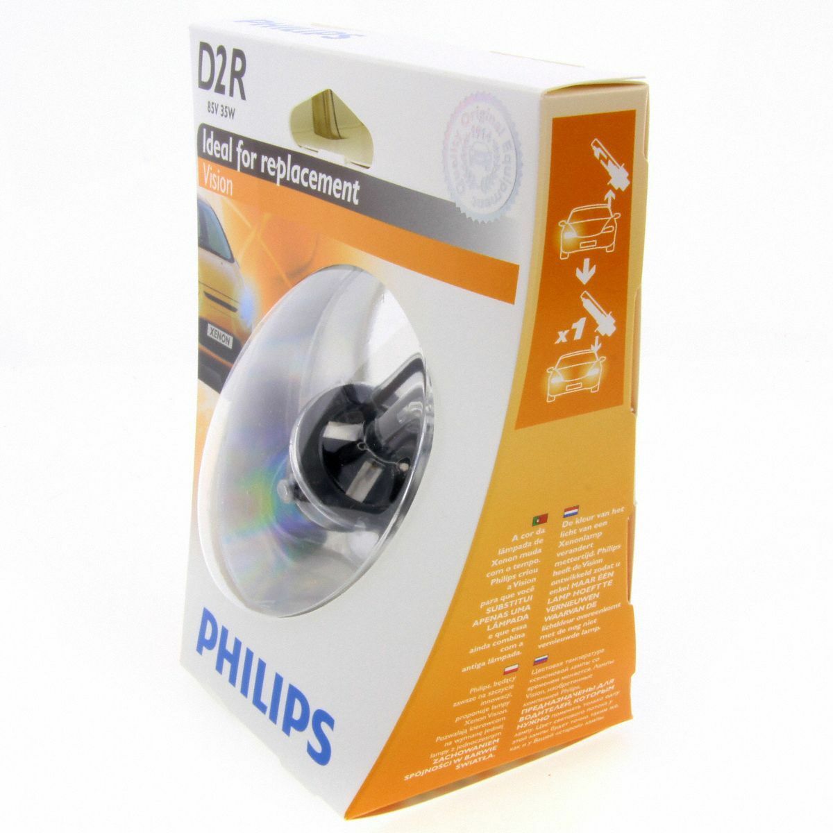 D2R Philips Vision Xenon Brenner 85126VI homologiert mit 4600K Effekt 1 Stück