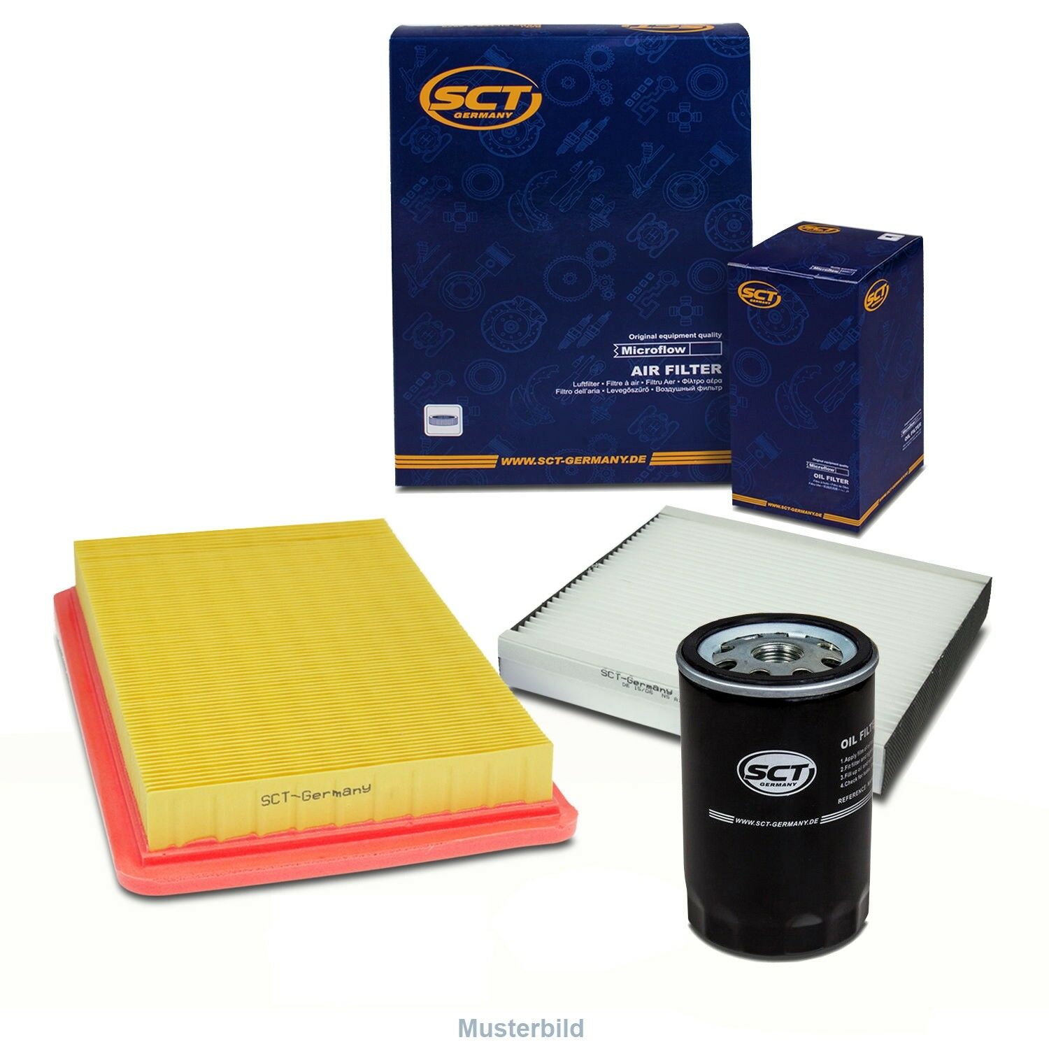 Inspektionskit für Opel Corsa B Kasten 73 1.4 I Swing Station Wagon F35 Set2