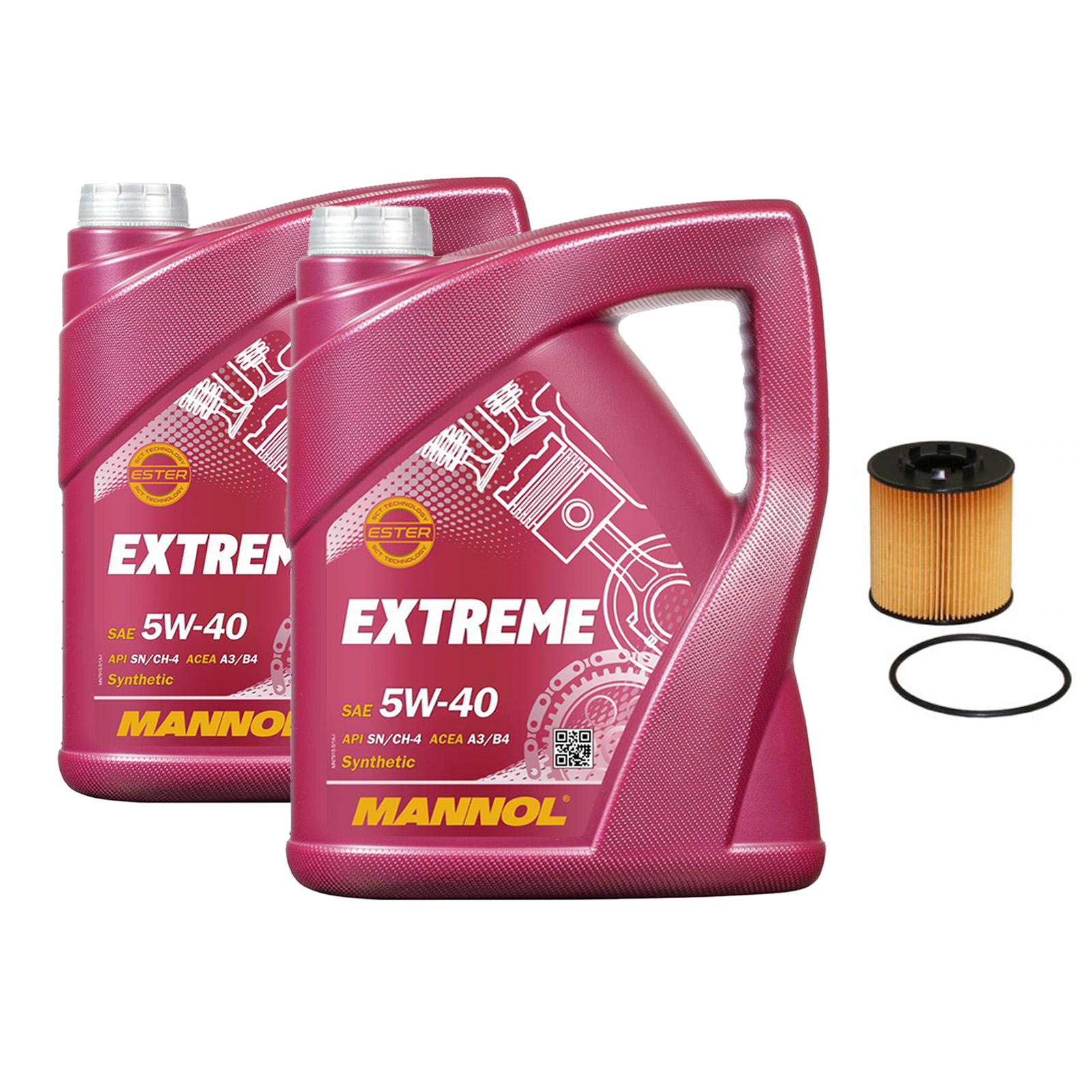 Inspektionskit MANNOL Extreme 5W-40 für Opel Movano B Kasten 2.3 Cdti Fwd Rwd