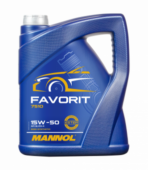 10 Liter (2x5) MANNOL Favorit 15W-50 API SL CH-4 Motoröl 15W50 4036021505404