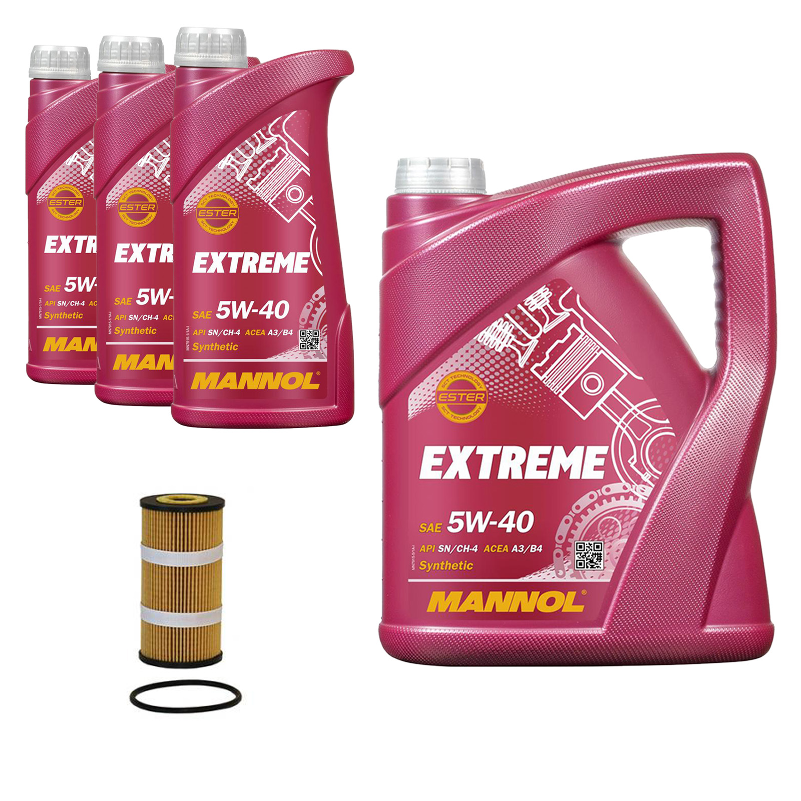 Inspektionskit MANNOL Extreme 5W-40 passend für Nissan Primastar dCi 140 Bus Interstar