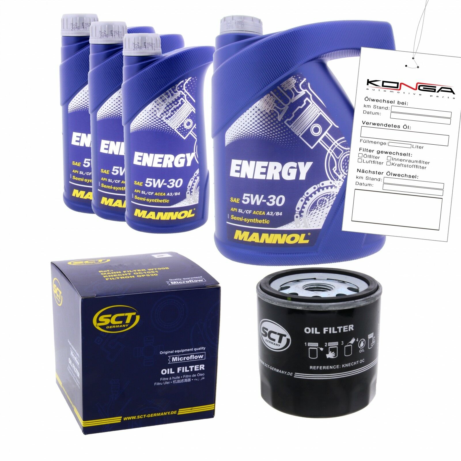 Inspektionskit MANNOL Energy 5W-30 passend für Hyundai H-1 Kasten 2.5 Crdi Cargo Travel