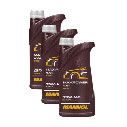 3 Liter (3x1) MANNOL Maxpower 4x4 75W-140 API GL 5 LS Getriebeöl 75W140