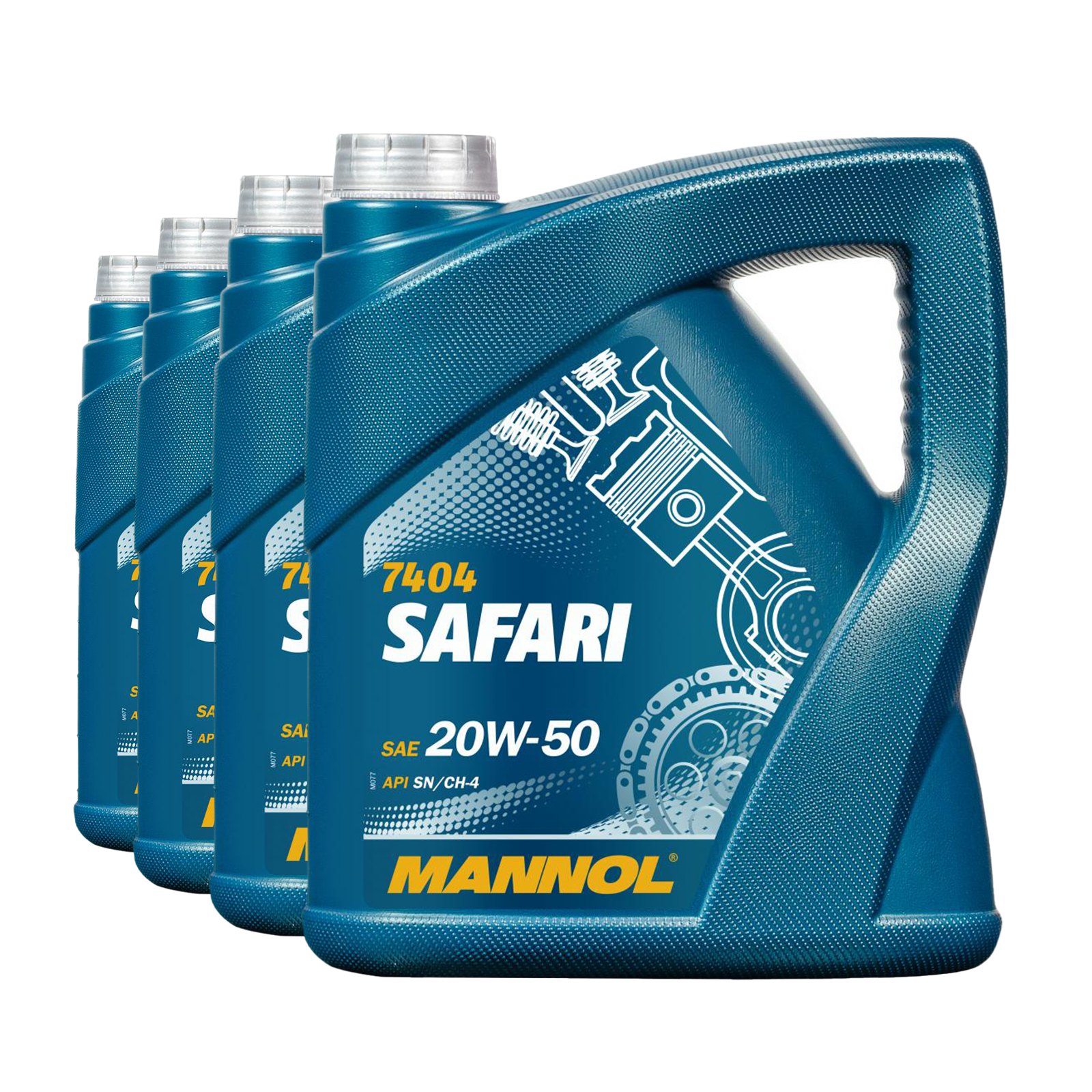 16 Liter (4x4) MANNOL Safari 20W-50 API SN CH-4 Motoröl 20W50 4036021406152