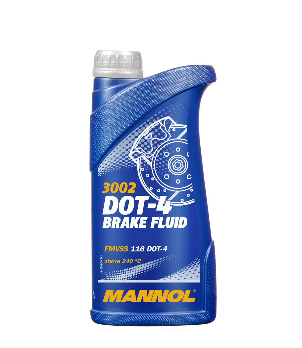 0,5 Liter MANNOL Brake Fluid DOT-4 MN3002-05 synthetische Bremsflüssigkeit SAE J1703/J1704 ISO 4925