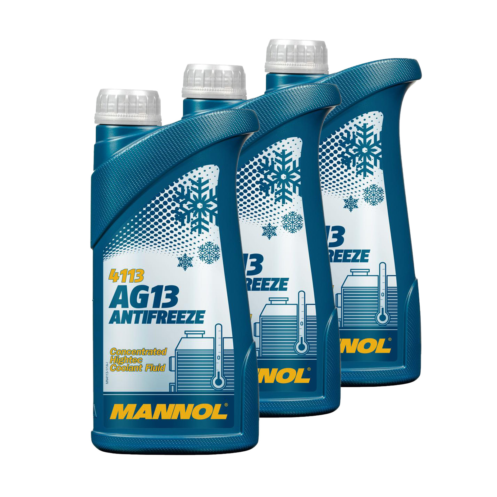 3 Liter (3x1) MANNOL hightech  Antifreeze AG13 Frostschutz Konzentrat grün -40°C G13