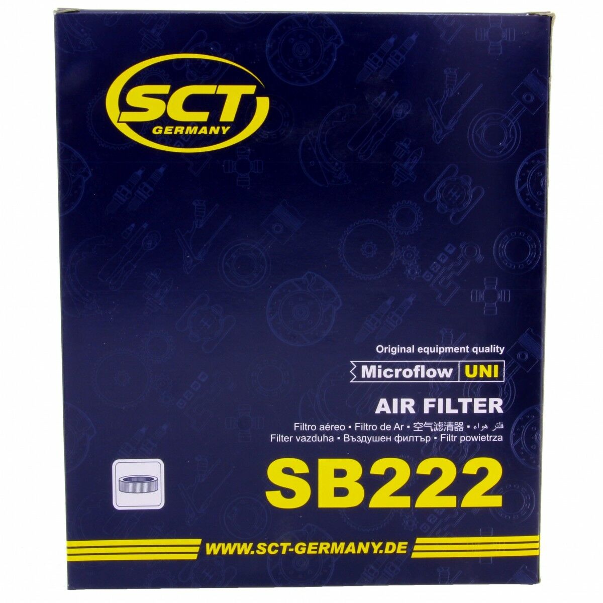 SCT Luftfilter Fahrzeugfilter SB222 Motorfilter Alpina passend für BMW Ford Isuzu Opel GM Skoda