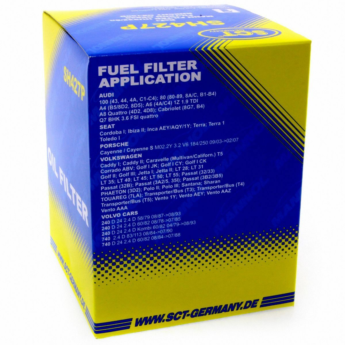 SCT Ölfilter SH 427 P Filter Motorfilter Servicefilter Patronenfilter passend für Audi Porsche VW