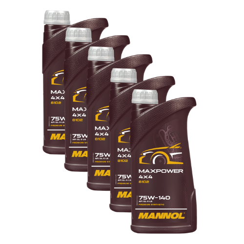 5 Liter (5x1) MANNOL Maxpower 4x4 75W-140 API GL 5 LS Getriebeöl 75W140 5 Liter (5x1) MANNOL Maxpower 4x4 75W-140 API GL 5 LS Getriebeöl 75W140