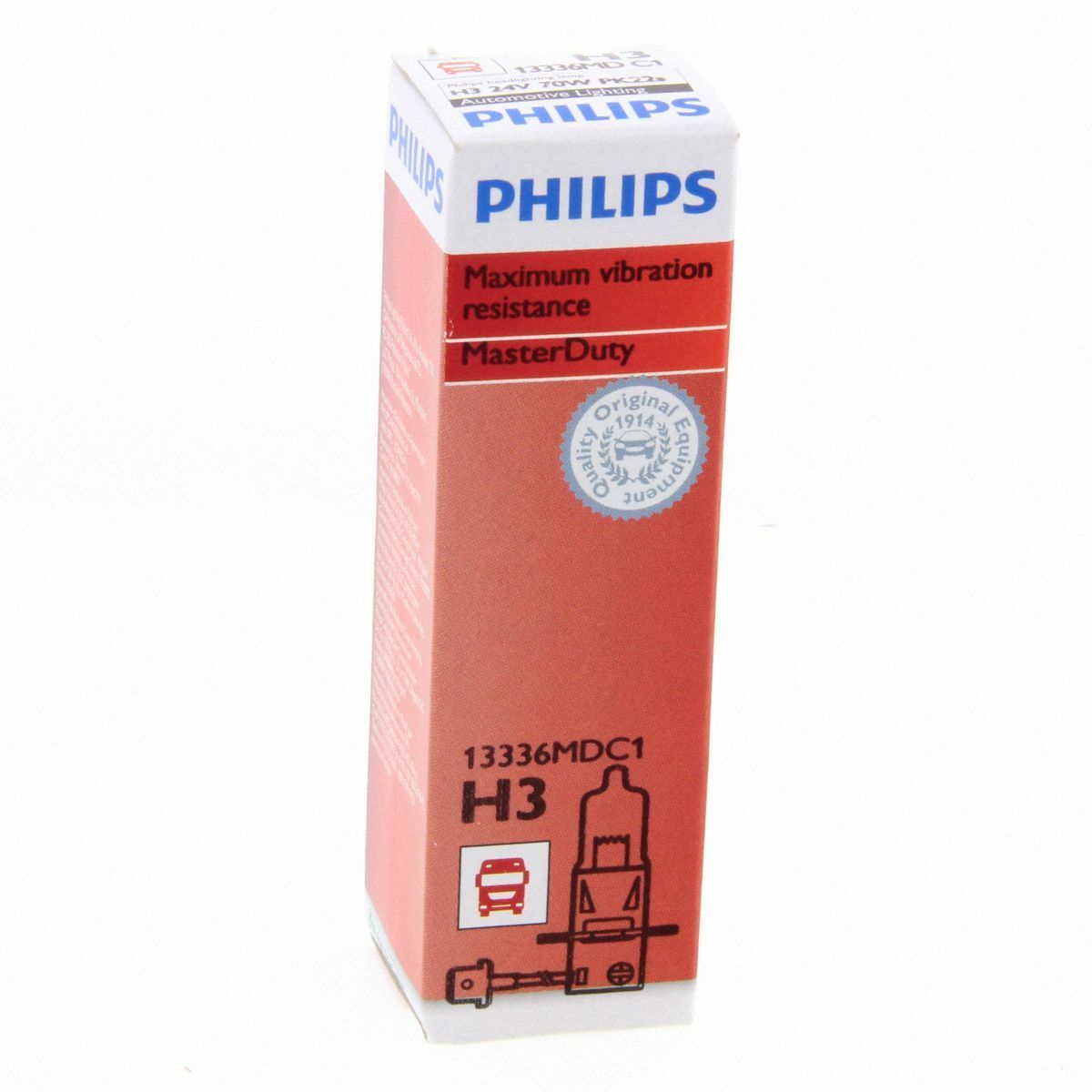 10er Box H3 Philips MasterDuty 2x Longlife LKW 24V Halogenlampe 13336MD