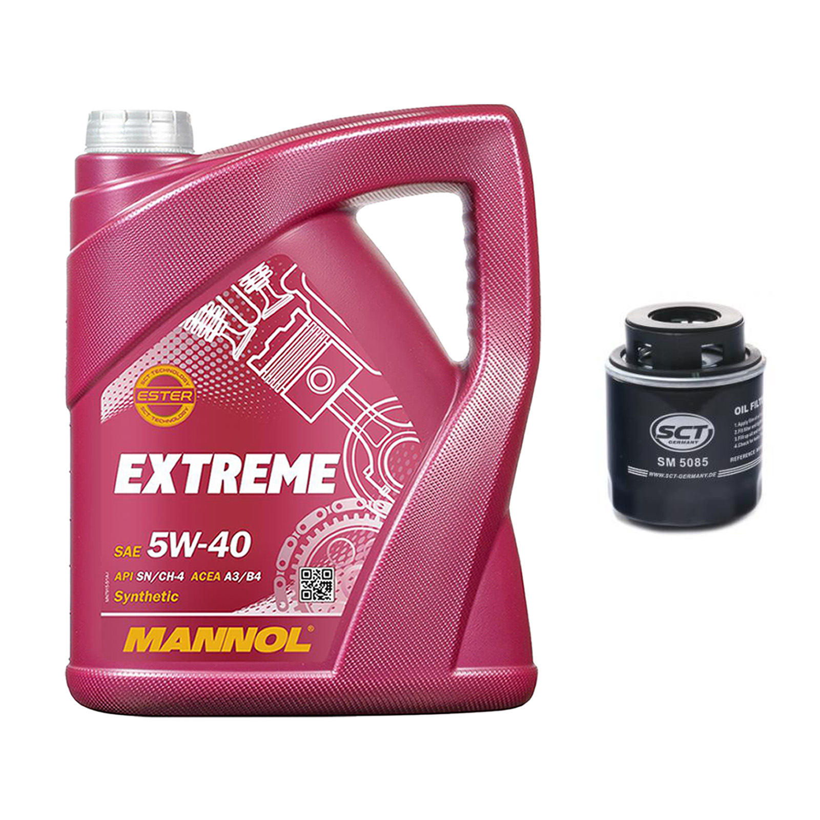 Inspektionskit MANNOL Extreme 5W-40 für Skoda Octavia 1.4 Tsi Combi
