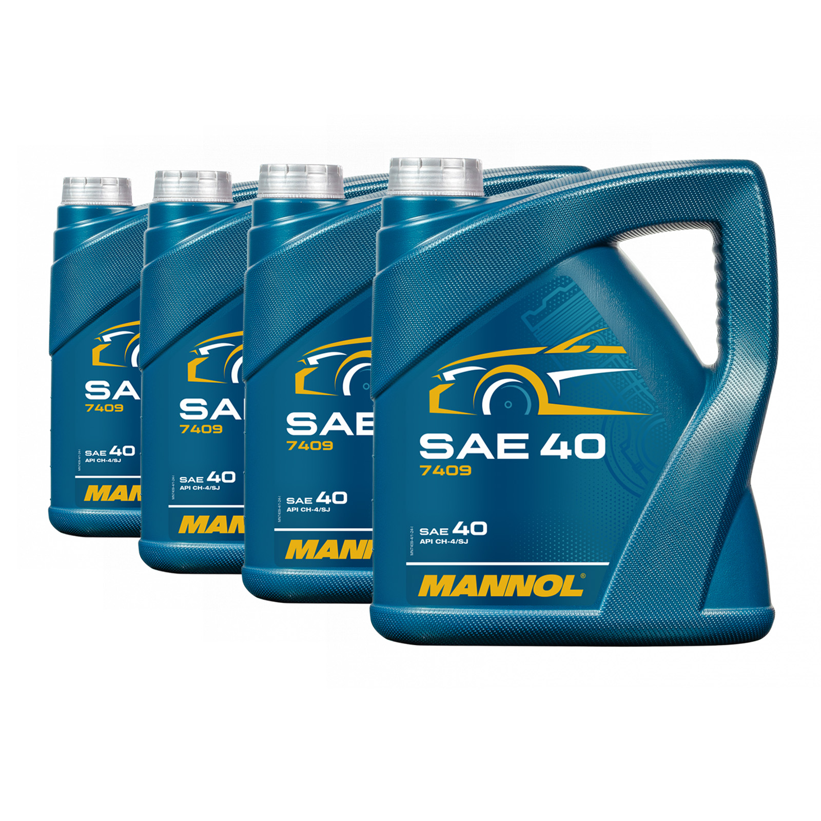 16 Liter (4x4) MANNOL SAE 40 7409 API CH-4/SJ Einbereichsmotorenöl