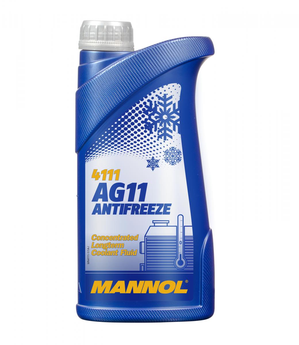 5 Liter (5x1) MANNOL Longterm Antifreeze AG11 Kühlerfrostschutz Konzentrat blau