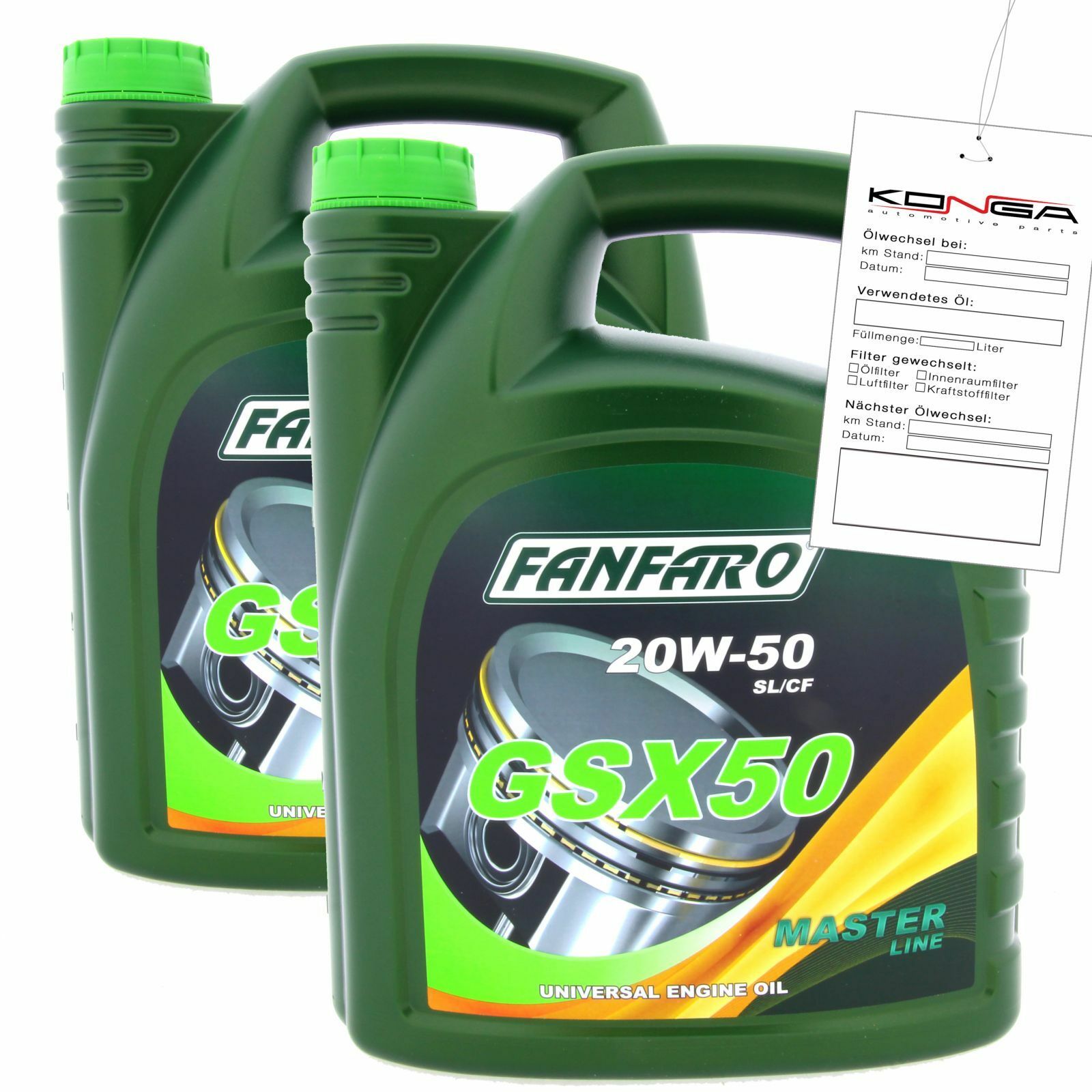 10 Liter FANFARO GSX 50 20W-50 API SN CH-4 Motoröl Universal Motor Öl