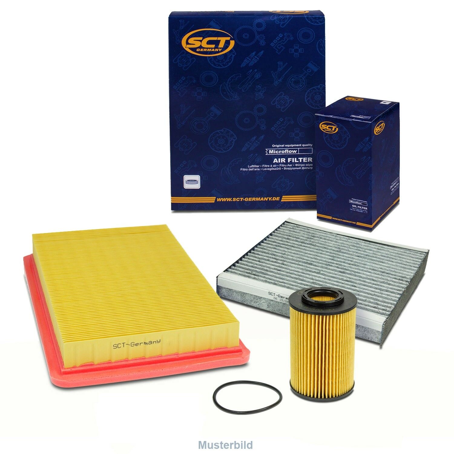 Inspektionskit für Opel Astra H Van L70 1.7 Cdti Sport Hatch Set2