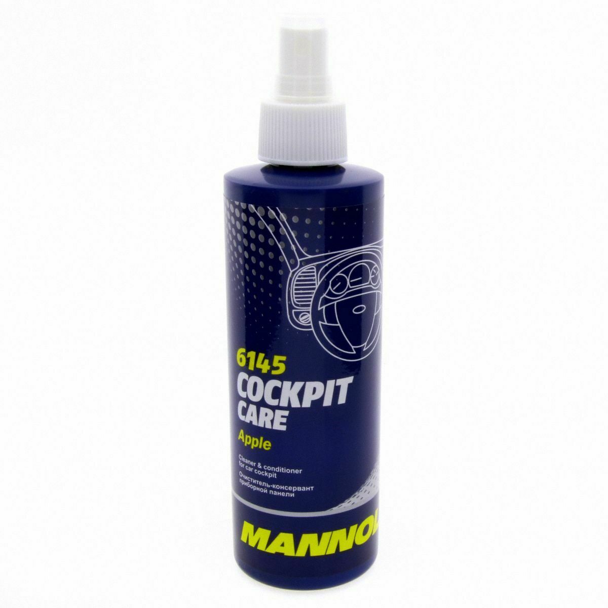 250ml MANNOL 6145 Cockpit Care "Apple fresh" Cockpitpflege incl. Auftrageschwam