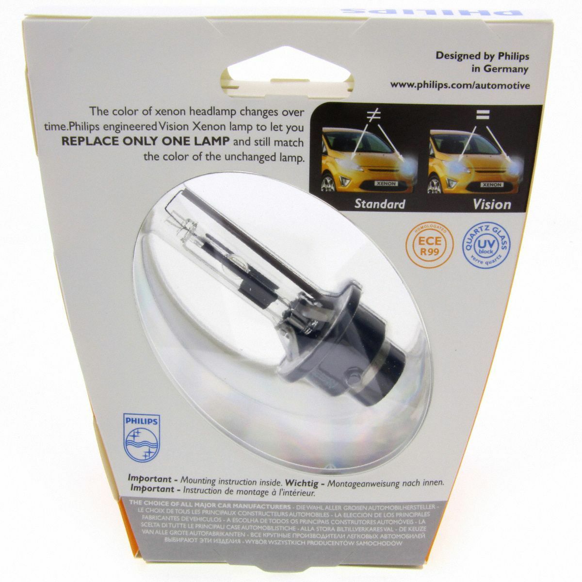 D2R Philips Vision Xenon Brenner 85126VI homologiert mit 4600K Effekt 1 Stück