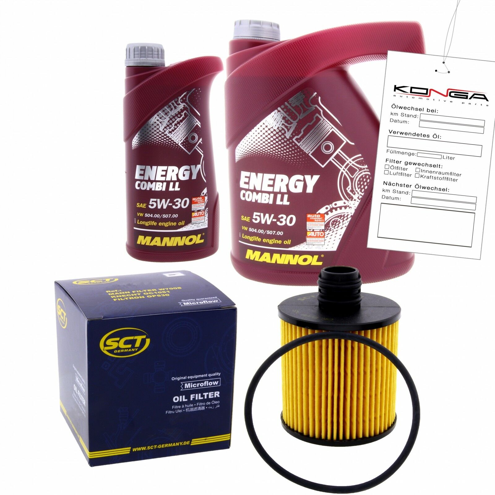 Inspektionskit Serviceset MANNOL Combi LL 5W-30 für Vw Corrado 2.9 Vr6