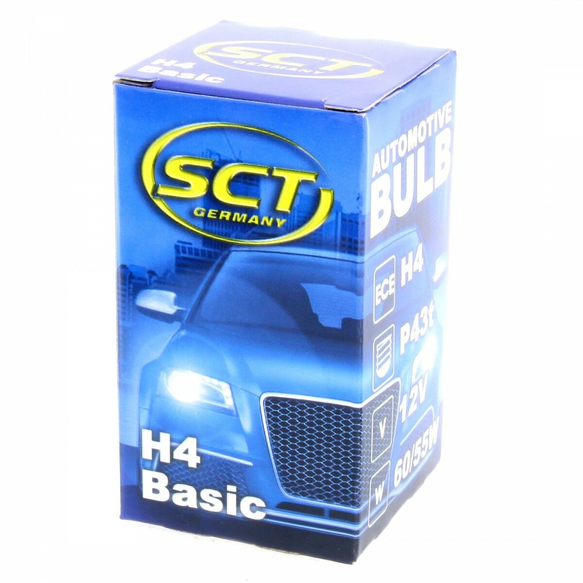 4x SCT H4 Basic Halogenlampe Leuchte 12V 60/55W Glühlampe Scheinwerferlampe