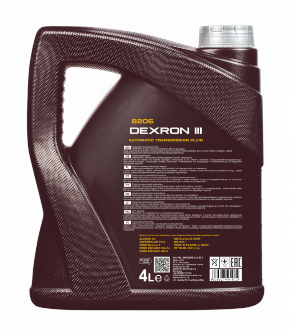 4 Liter MANNOL Dexron III Automatic Plus Getriebeöl Automatikgetriebe