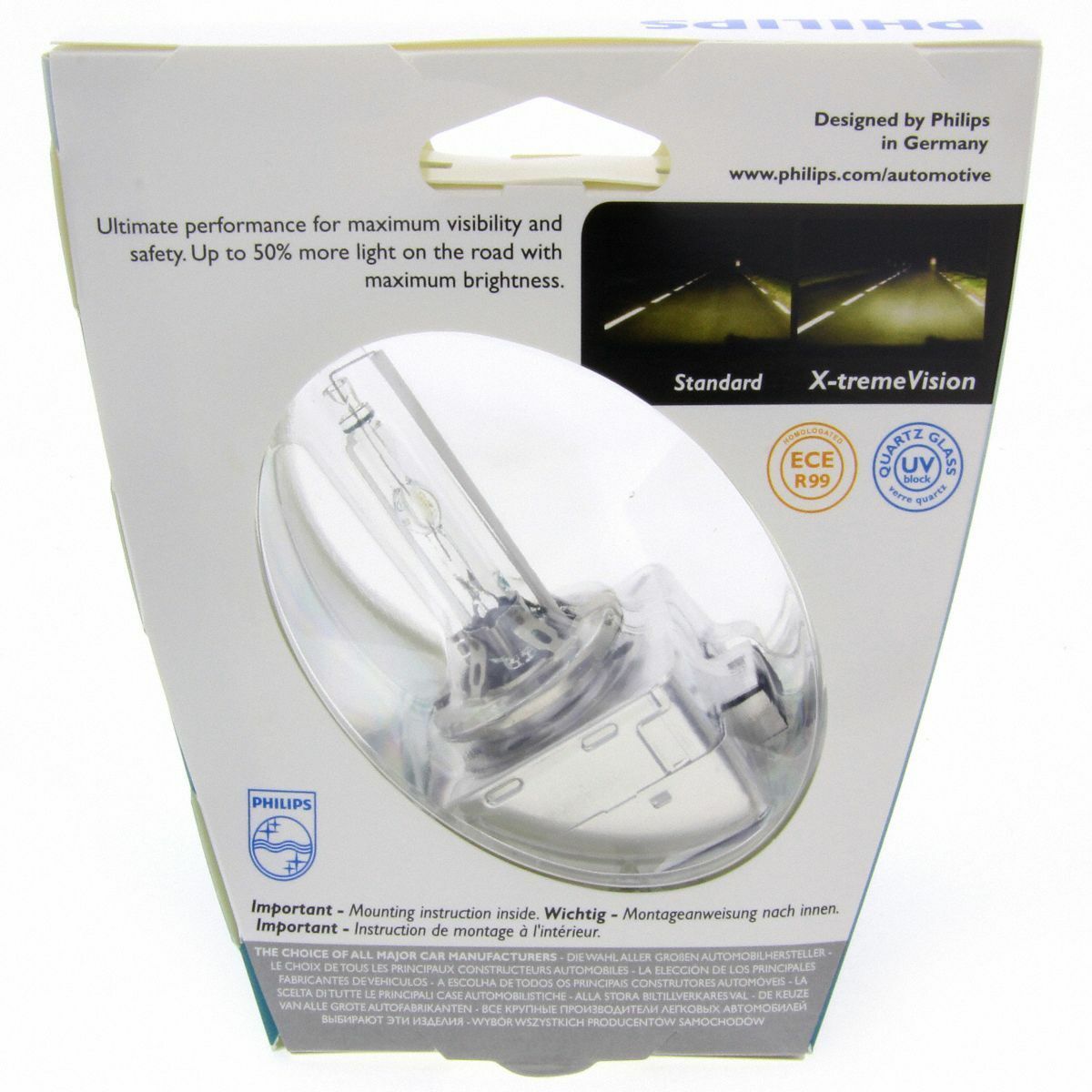 D3S Philips X-tremeVision 4800K 50% mehr Licht Xenon Brenner 42403XV 1 Stück