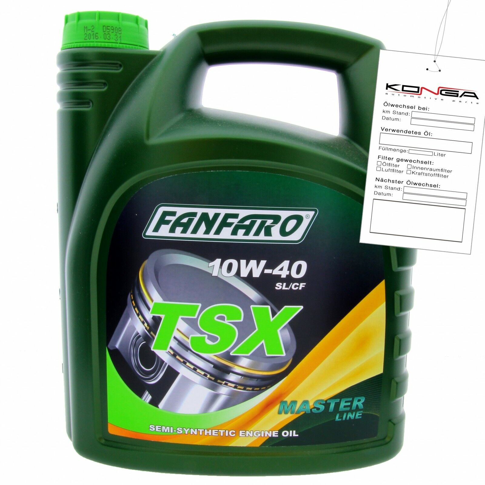 4 Liter (1x4) FANFARO TSX 10W-40 SN Motoröl MB 229.1 VW 501.01 505.00 Economy Class