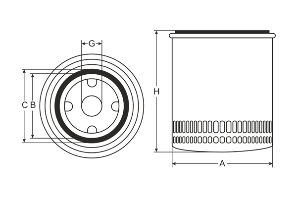 SCT Ölfilter SM129 Filter Motorfilter Servicefilter Anschraubfilter passend für Nissan